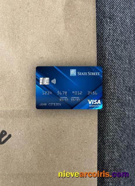 USA State Street Corporation bank signature card photolook